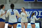 VB vs MHC  Wheaton Women's Volleyball vs Mount Holyoke College. - Photo by Keith Nordstrom : Wheaton, Volleyball, VB